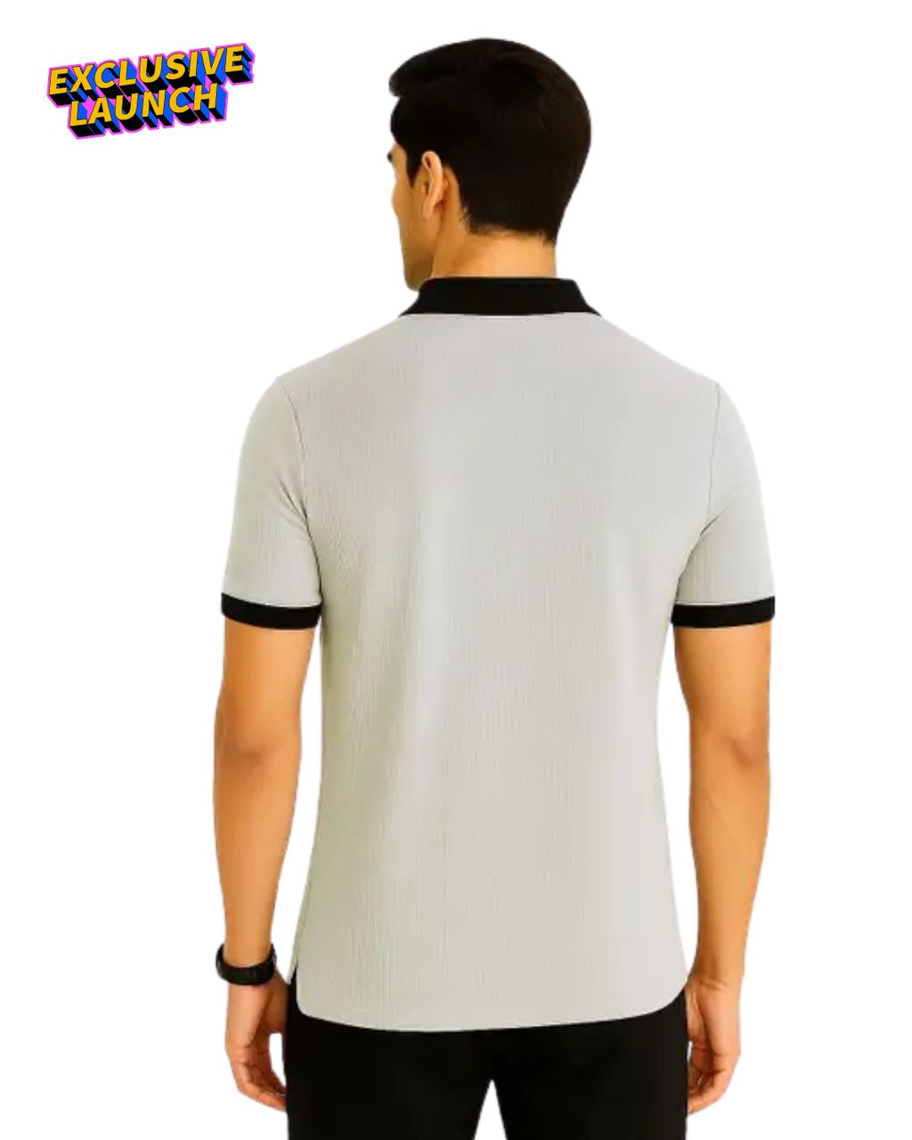 Men’s Polo T-Shirt Slim Fit Zip Collar | Half Sleeve Casual T-Shirt for Men
